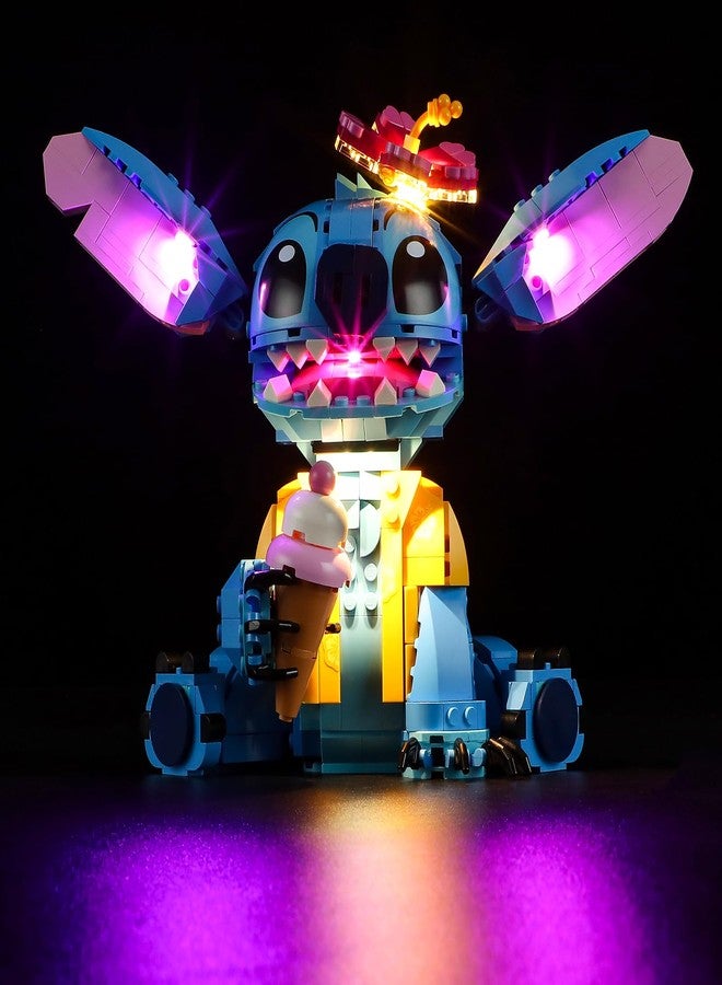 Vaodest مصباح LED من Vaodest لمجموعة Lego Stitch 43249، تصميم وتكوين متوافق مع نموذج Lilo and Stitch Lego (مصباح LED فقط، وليس مجموعة مكعبات البناء) - Image 1